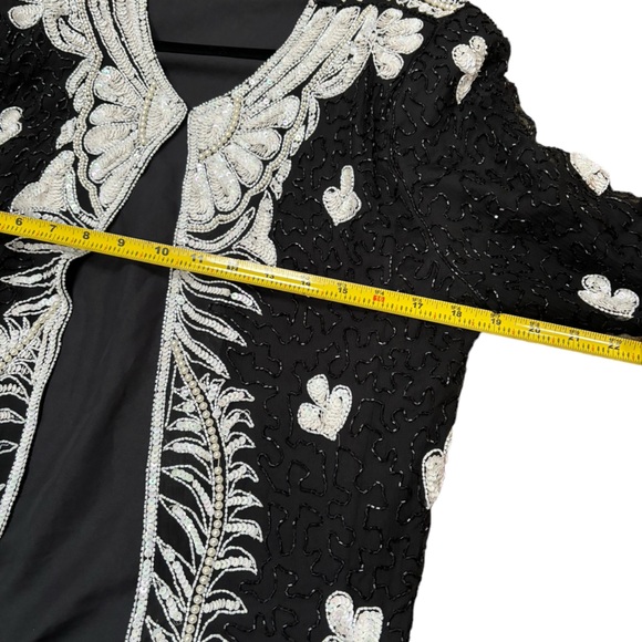 Nite Line Women’s Beaded/Pearled Evening Jacket Size Large - Picture 10 of 12